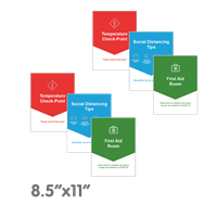 8.5x11 in. Size Wall Signage