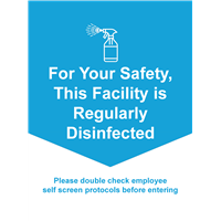 A-Frame 22x28 BLUE Facility Disinfected