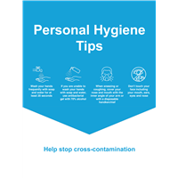A-Frame 22x28 BLUE Personal Hygiene Tips