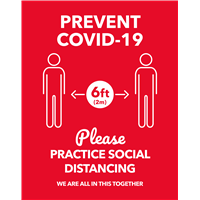 A-Frame 22x28 Signage Social Distancing